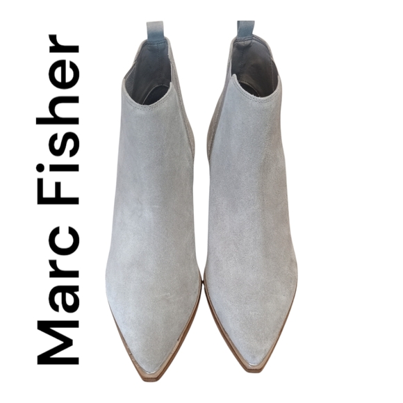 Marc Fisher Shoes - NWOT Marc Fisher Yale Pointy Toe Chelsea Suede Bootie Size 7 1/2